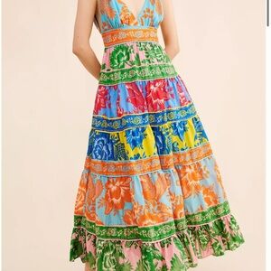FARM Rio Vibrant Floral Maxi Dress